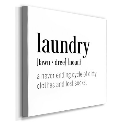 Laundry Definition-Premium Gallery Wrapped Canvas - Ready To Hang - Image 0