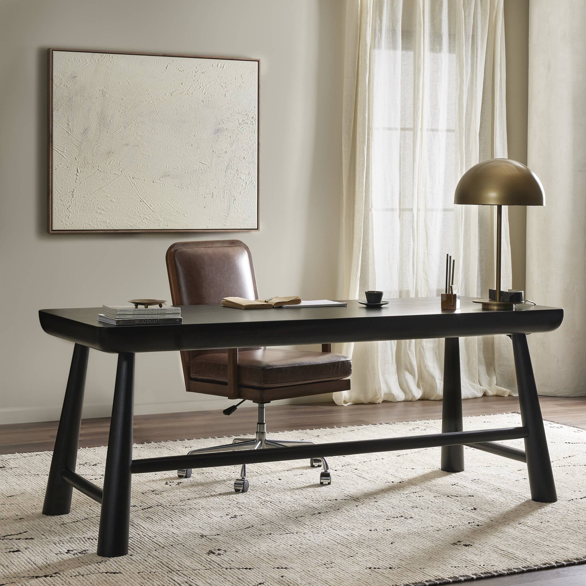 Lorik Desk - Worn Black Acacia - Image 7
