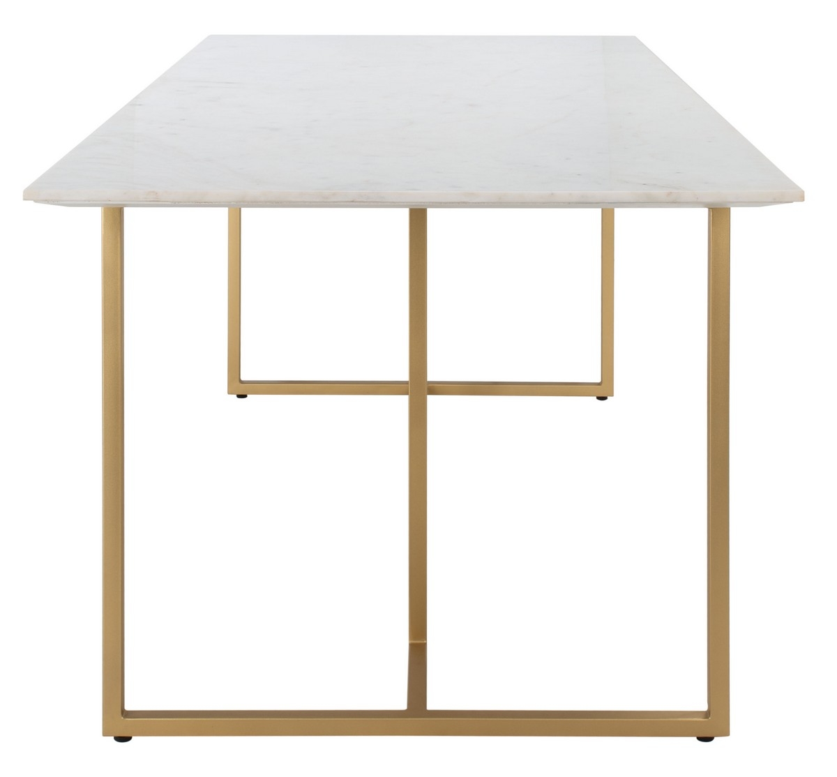 Rosie Marble Top Dining Table - White/Gold - Safavieh - Image 7