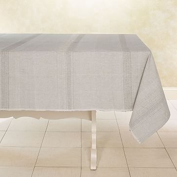 Whipped Cream Handwoven Tablecloth, 60"x60" - Image 2