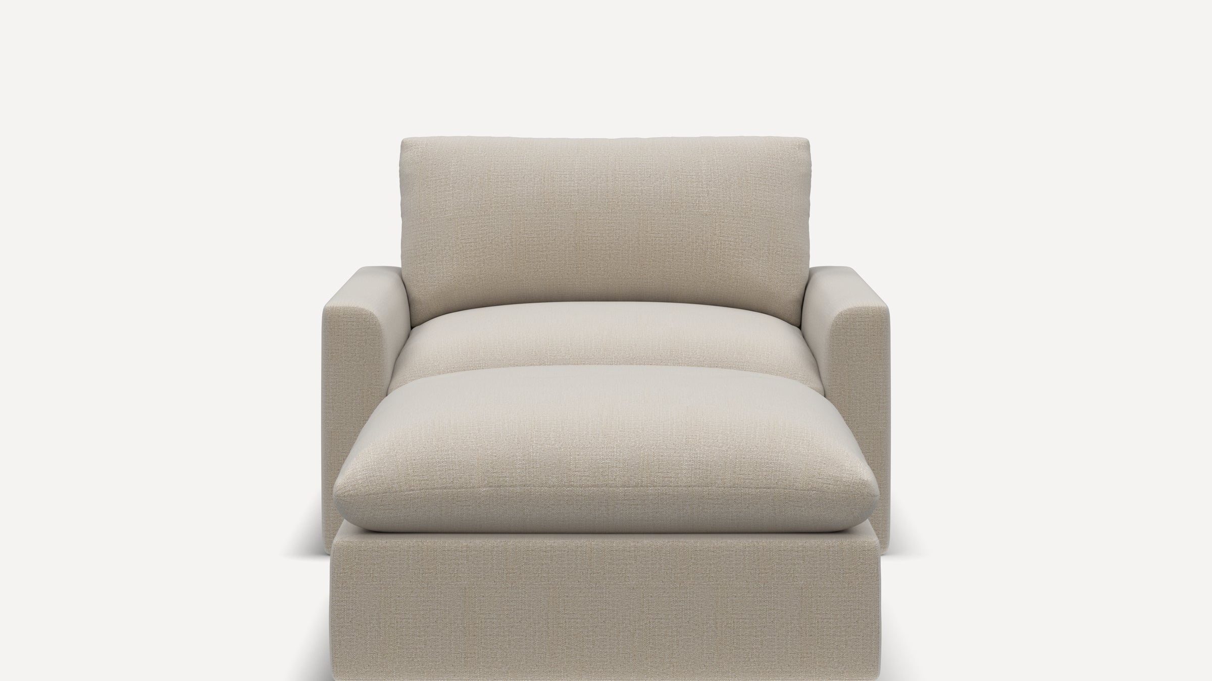 Russet Armchair with Ottoman - Georgia Clay - Performance Chenille - Image 0