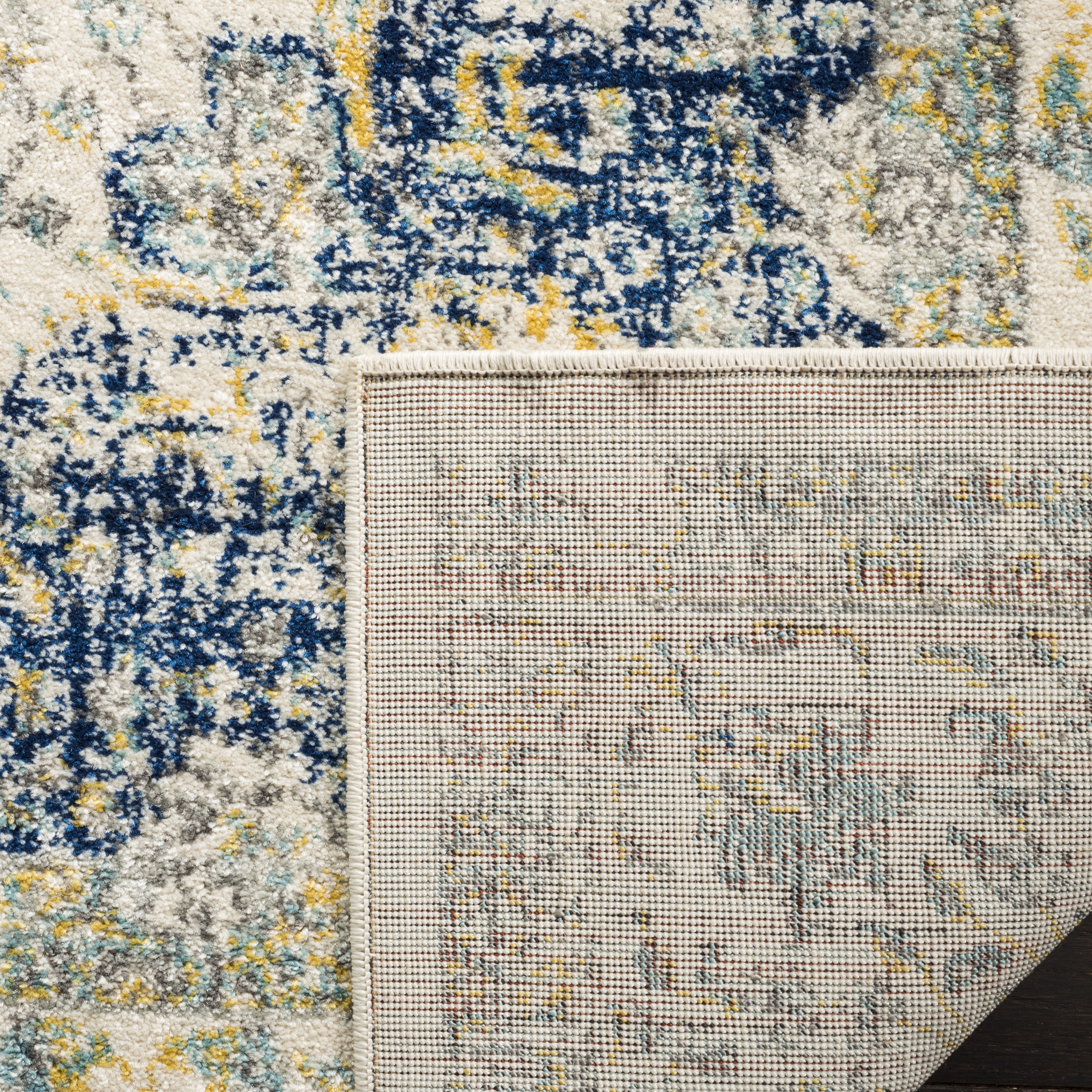 Arlo Home Woven Area Rug, EVK220C, Ivory/Blue,  2' 2" X 4' - Image 3