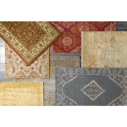 Arabesque Red Indoor 8'10" x 12'10" Machine Woven Rug - Image 0