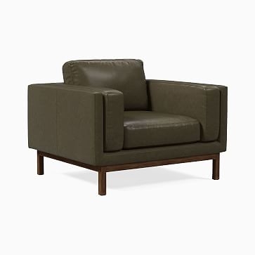 Dekalb Chair, Poly, Weston Leather, Molasses, Acorn - Image 1