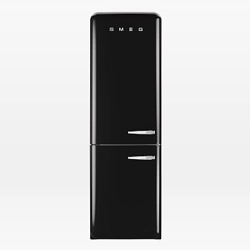SMEG, Two Door Refrigerator, Black, Left Hinge - Image 1
