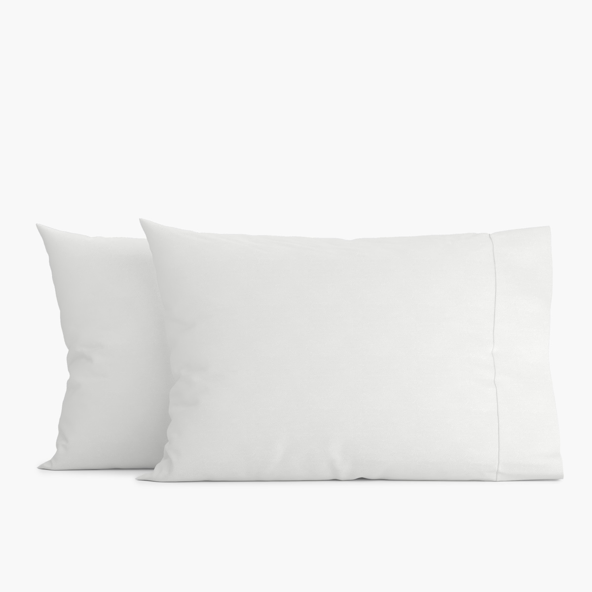 Organic Cotton Pillowcases, White, King - Image 0