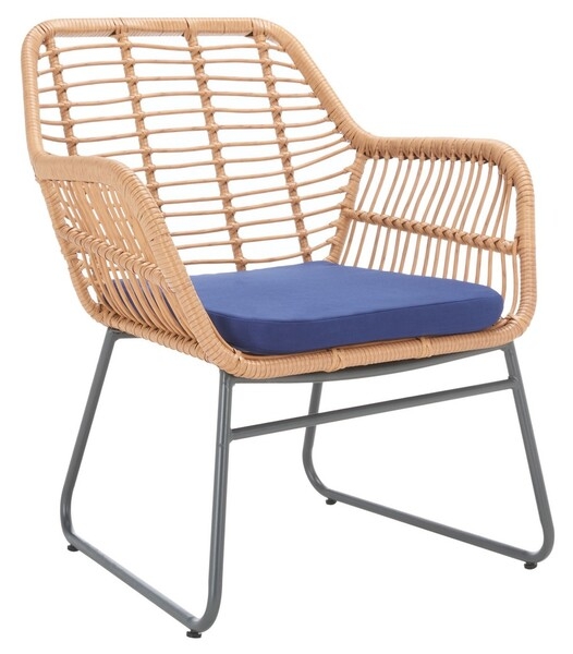 Roston 4 Pc Living Set - Natural/Navy - Safavieh - Image 7