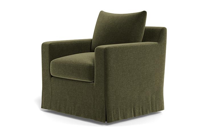 Sloan Slipcovered Swivel Chair - Image 2