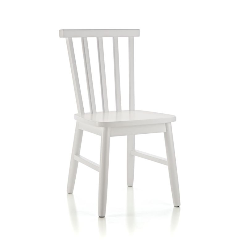 Set of 2 Shore White Wood Kids Play Chair - Image 3