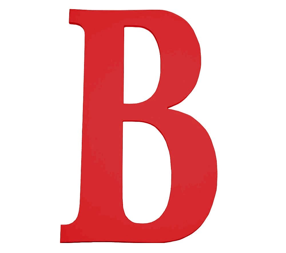 Large Harper Letters, Red, B - Image 0