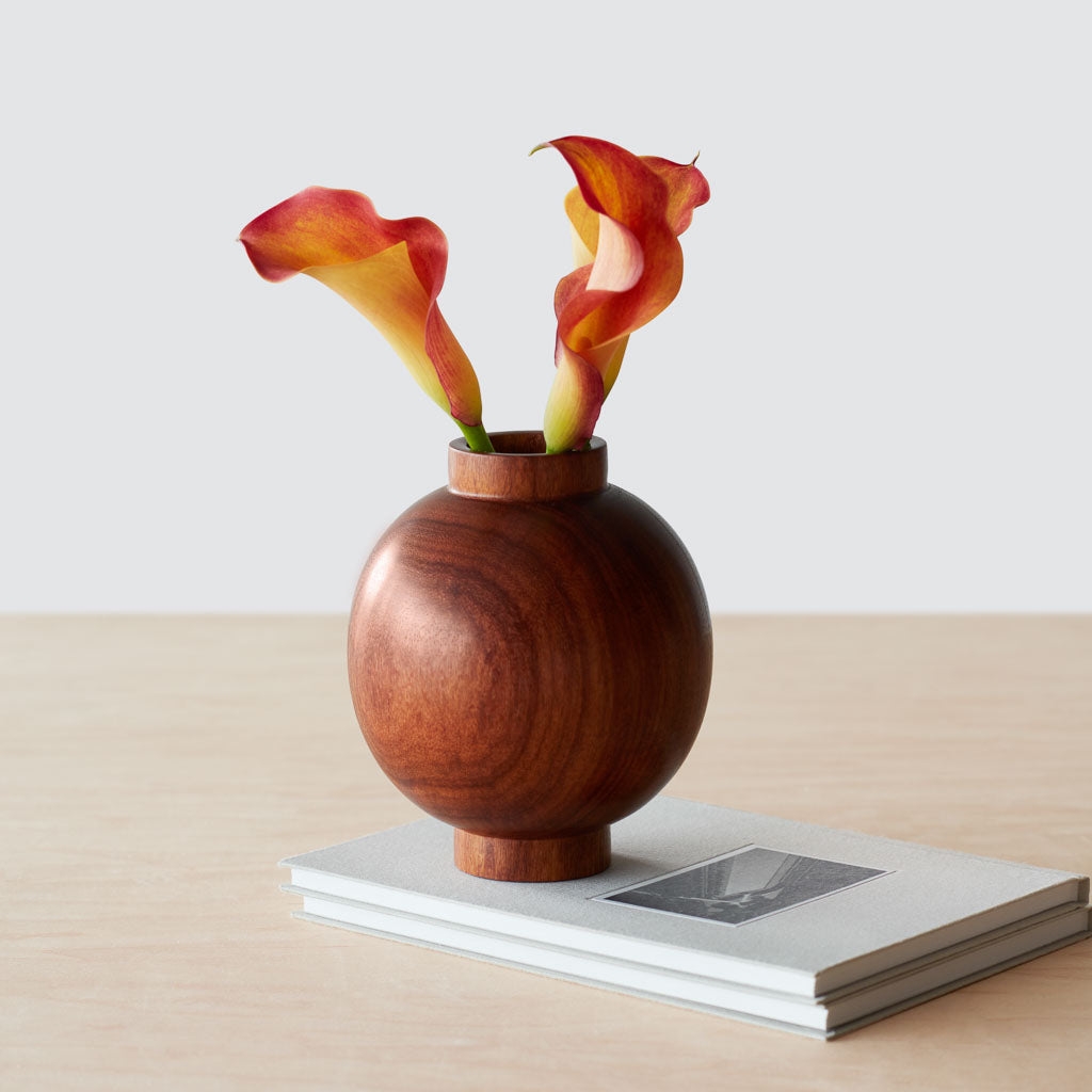 The Citizenry Tikal Wood Bud Vase | Dark Wood - Image 0