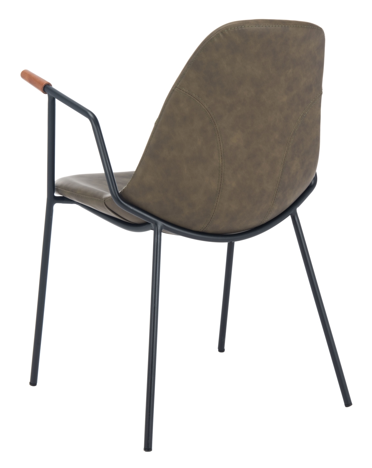 Tanner Midcentury Dining Chair - Olive / Black - Safavieh - Image 4