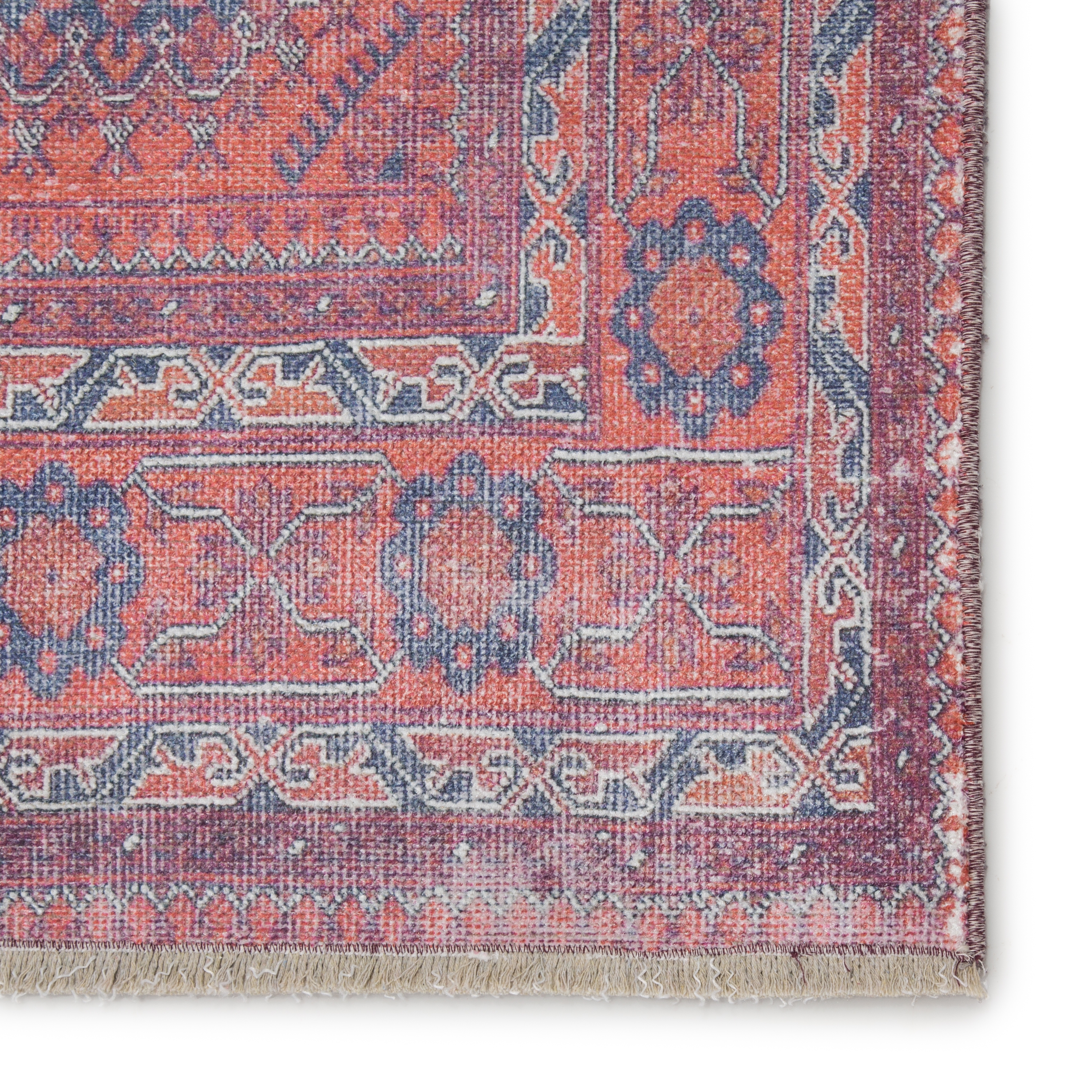 Shelta Oriental Blue/ Red Area Rug (8'10"X11'9") - Image 3