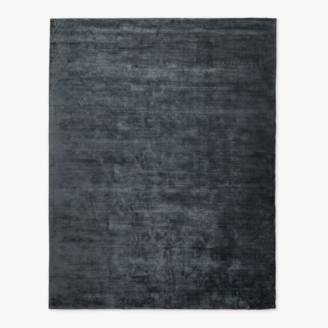 Anders Navy Blue TENCEL™ Lyocell Area Rug 13'x18' - Image 0