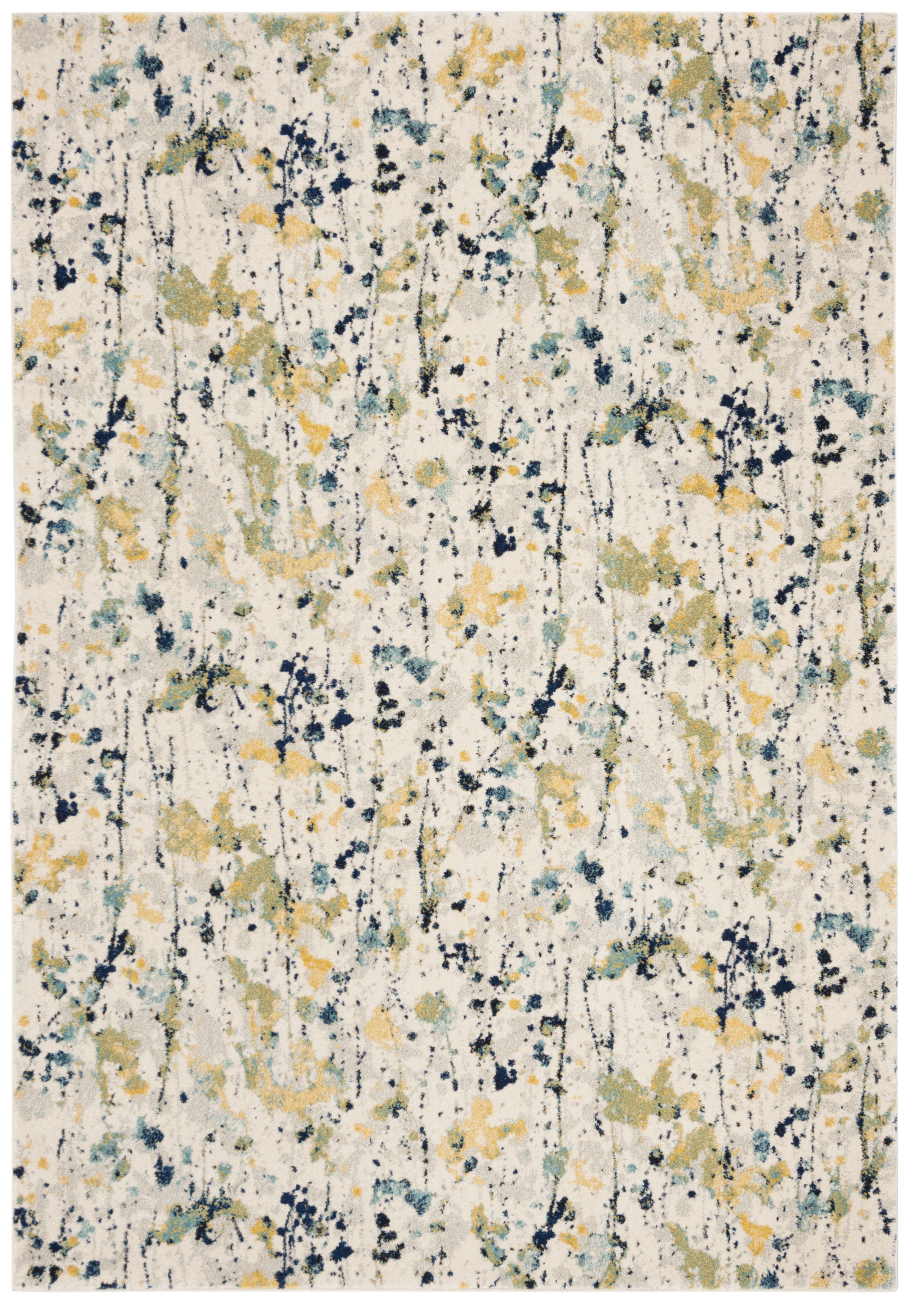 Arlo Home Woven Area Rug, EVK284C, Ivory/Yellow,  5' 1" X 7' 6" - Image 0