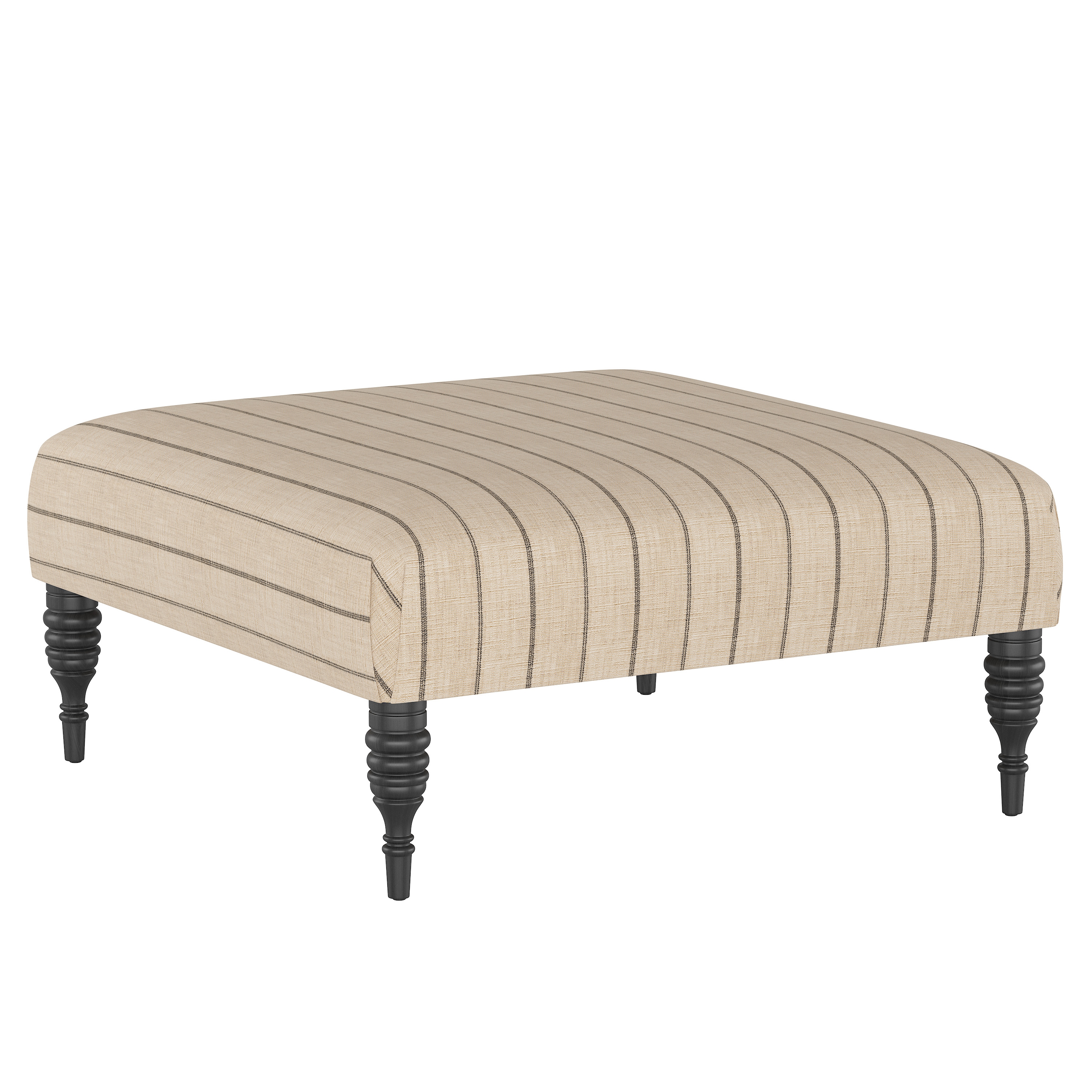 Algren Cocktail Ottoman with Turned Legs - Image 0