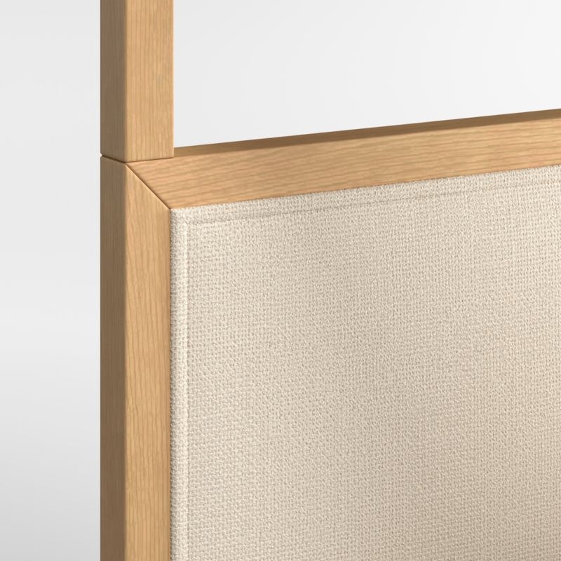 Beau Natural Oak Wood and Upholstered Kids Bunk Bed - Image 3