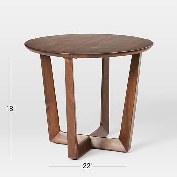 Stowe Side Table, Dark Walnut, Set of 2 - Image 3