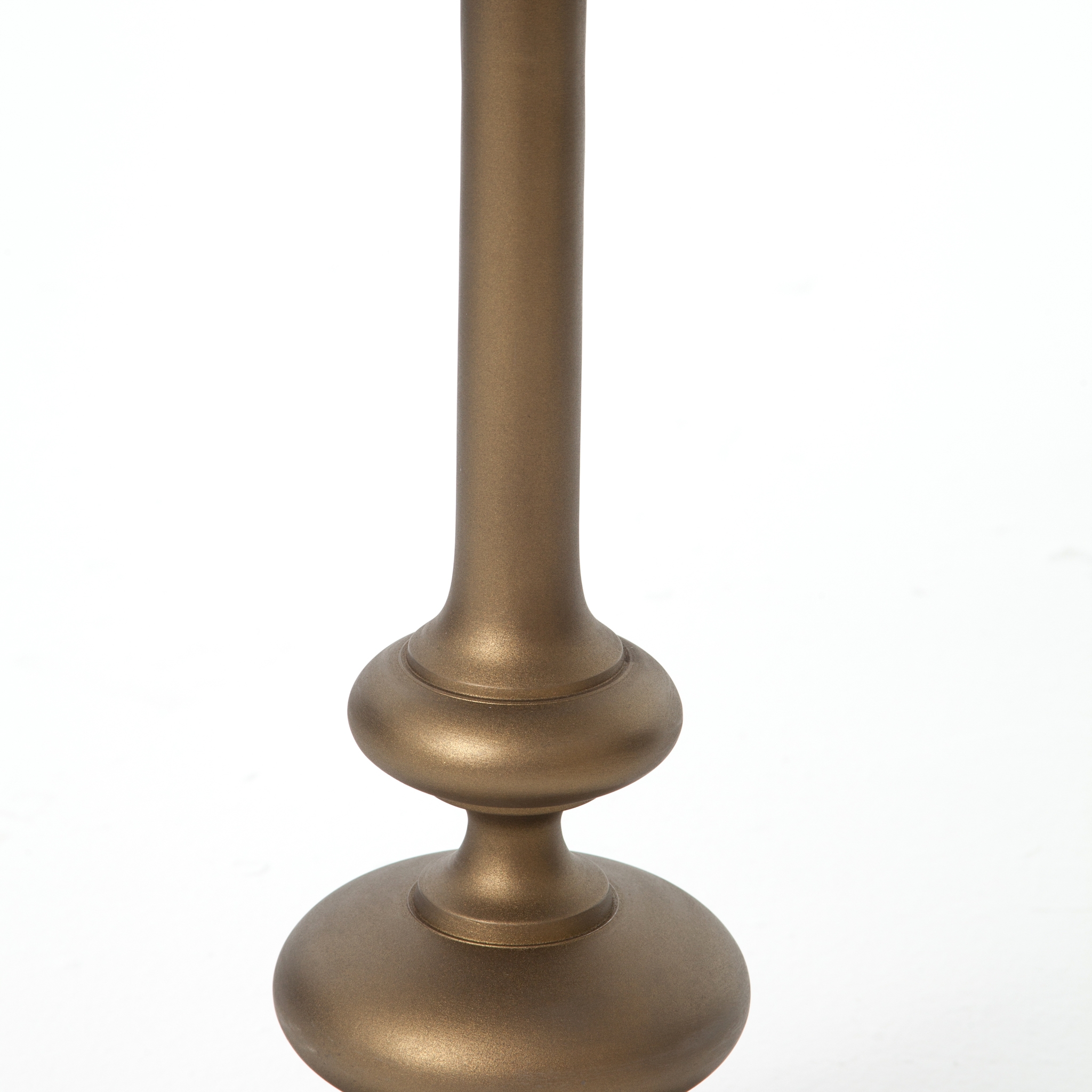 Marlow Matchstick Pedestal Table - Aluminum Matte Brass - Image 3