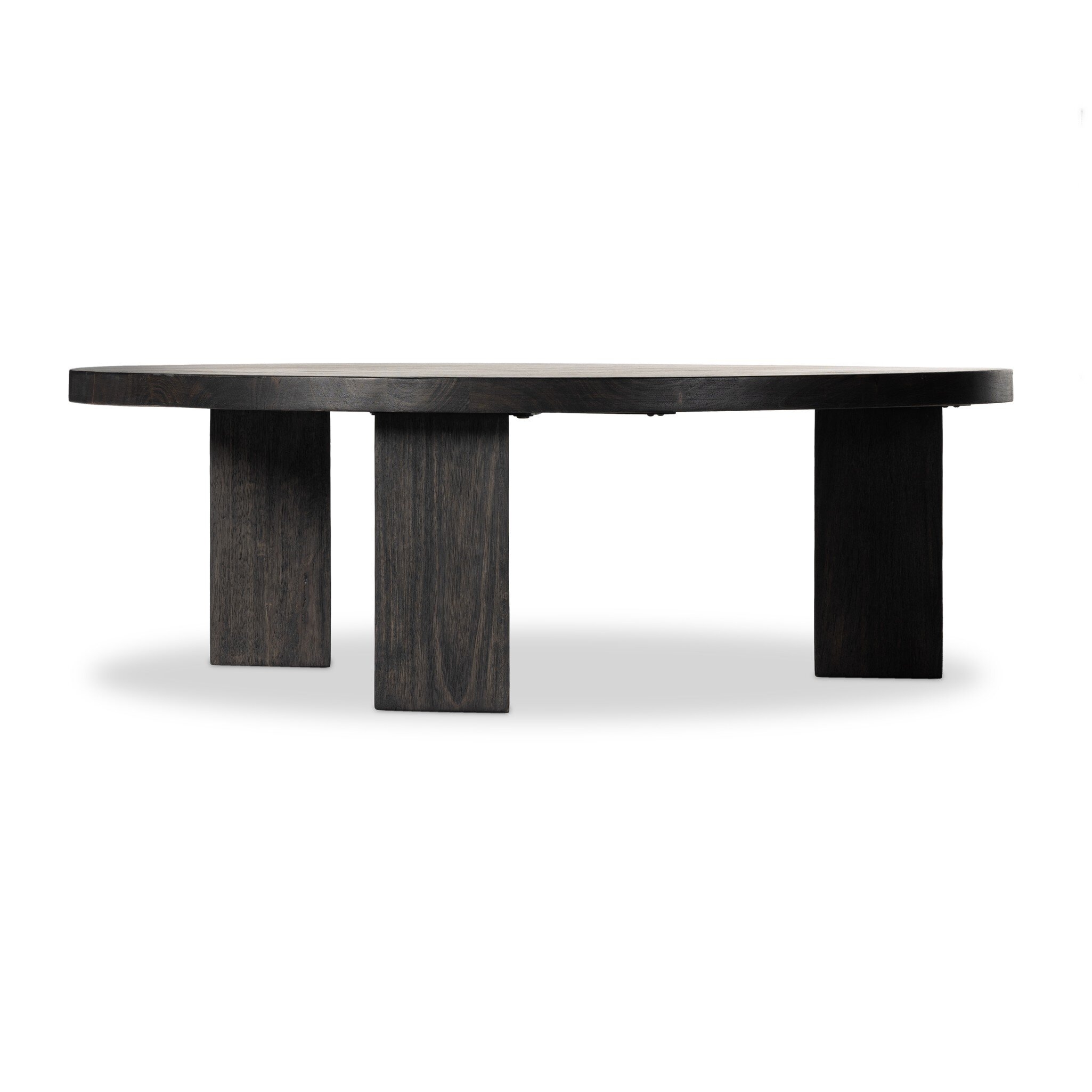 Mesa Round Coffee Table - Ebony Parawood - Image 5