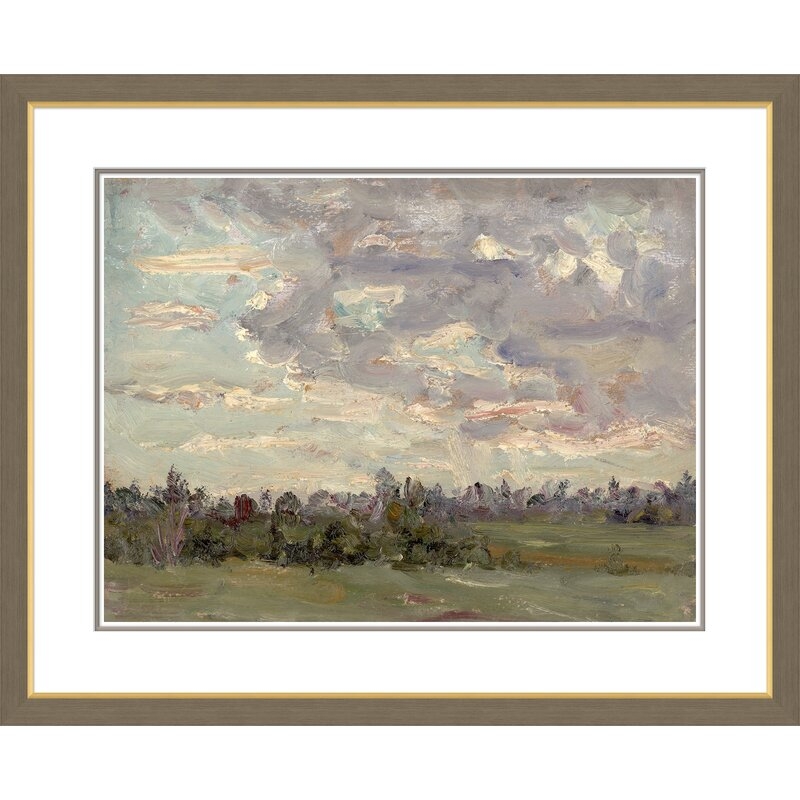 Soicher Marin 'Russian Landscape V' - Picture Frame Painting on Paper - Image 0