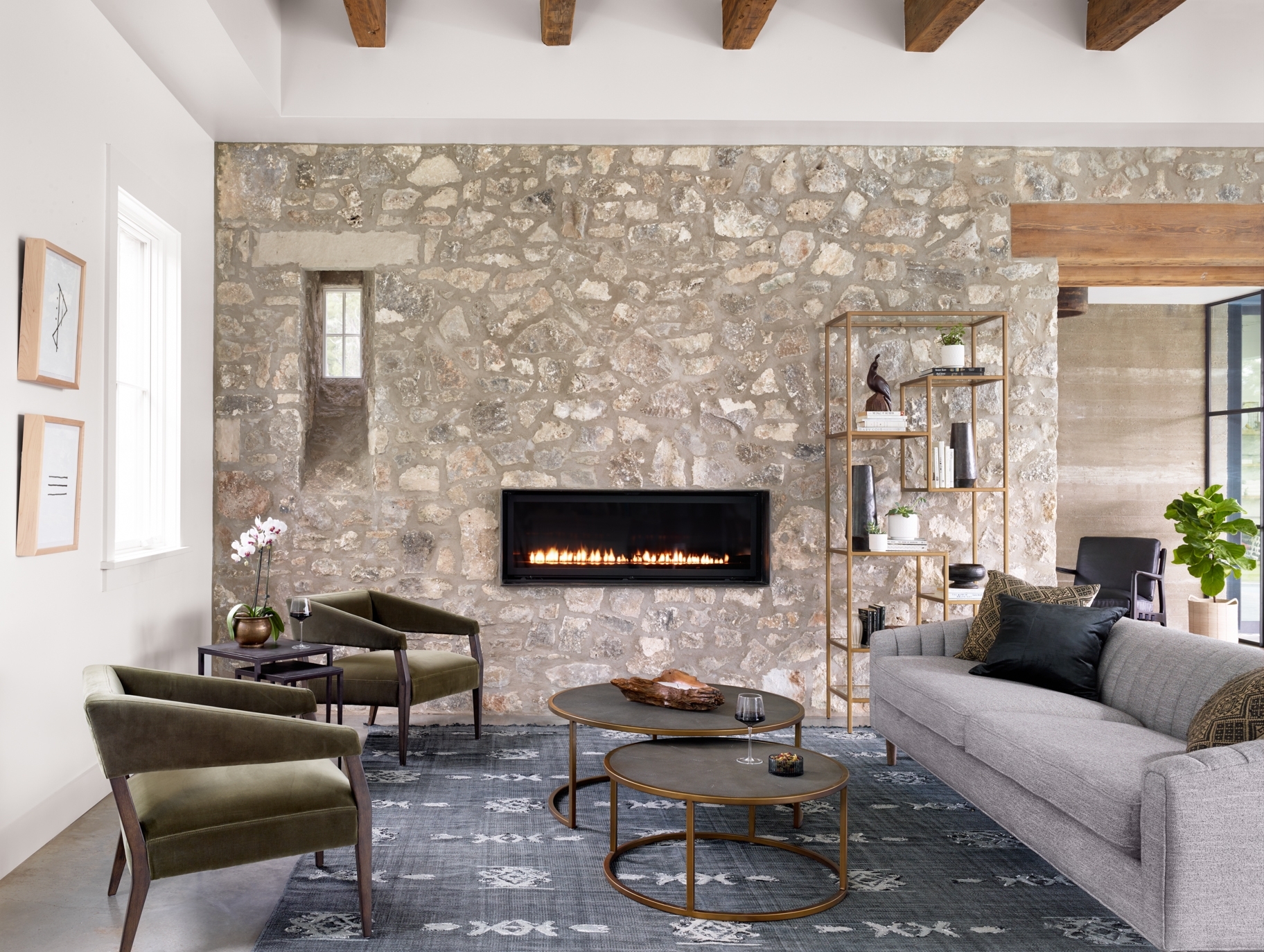 Gary Club Chair - Surrey Olive - Image 2