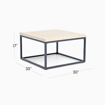 Malfa 29.5" Square Coffee Table, Natural - Image 3