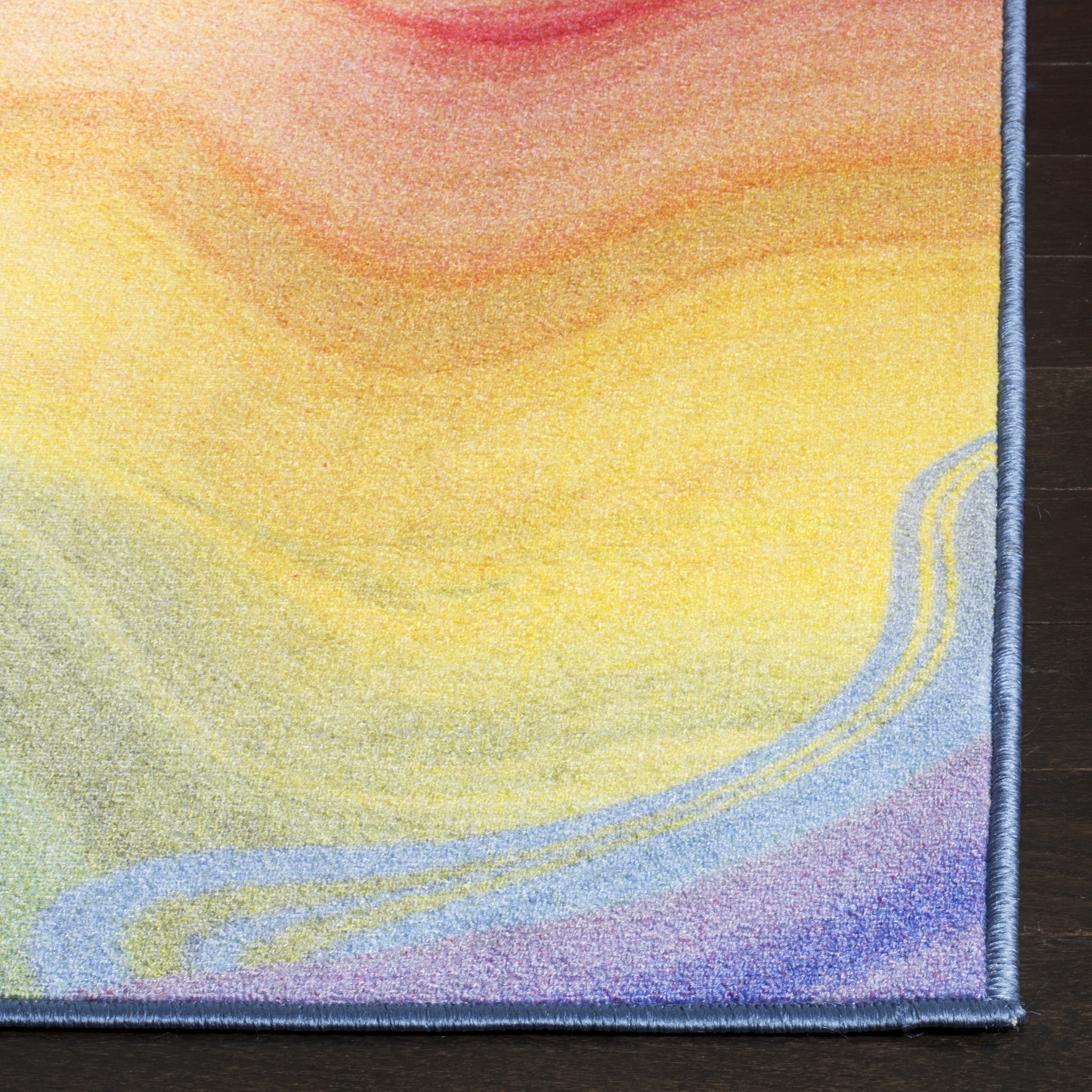 Arlo Home Woven Area Rug, PTB123A, Fuchsia/Yellow,  3' X 5' - Image 1