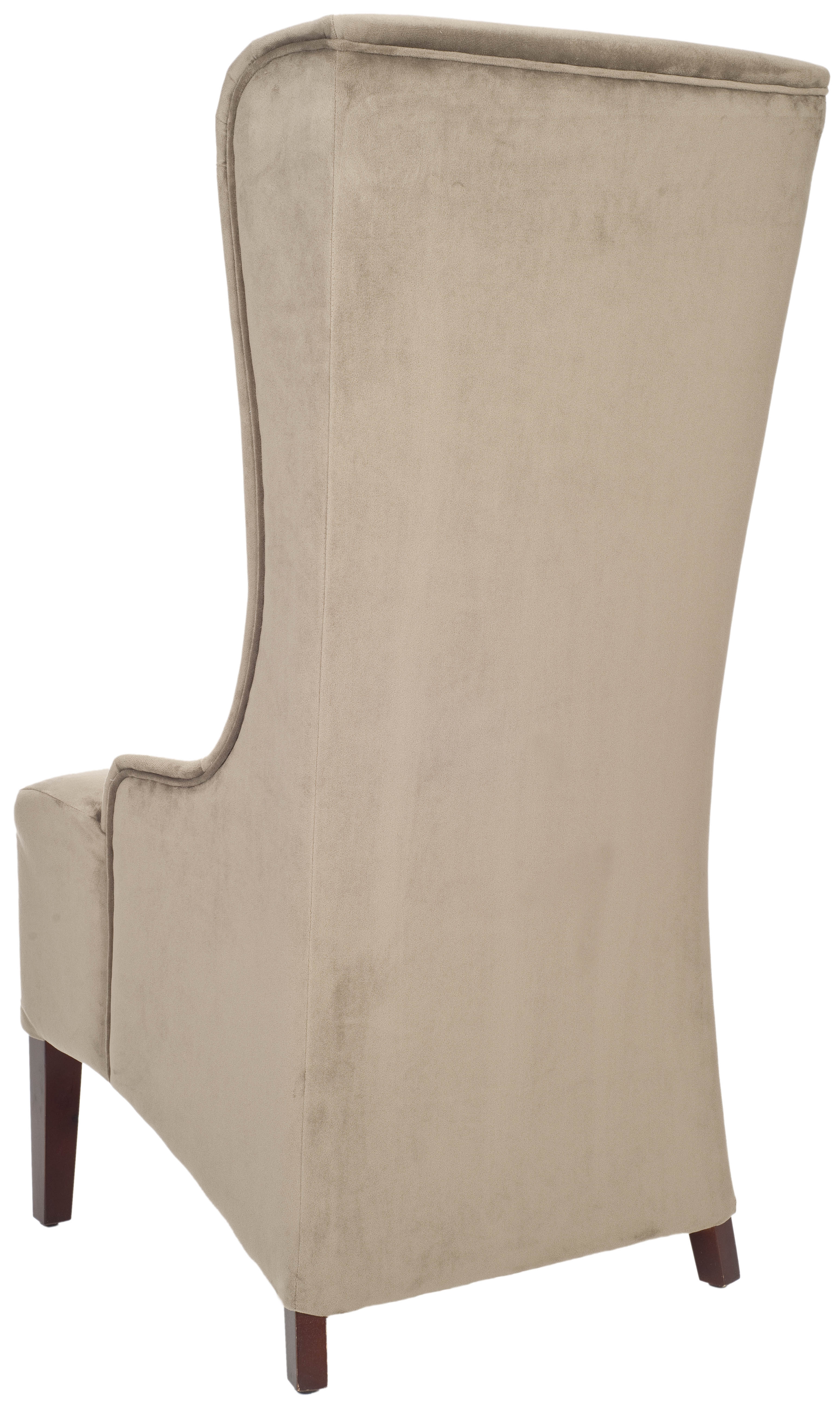 Becall 20''H Cotton Dining Chair - Mushroom Taupe/Cherry Mahogany - Arlo Home - Image 2