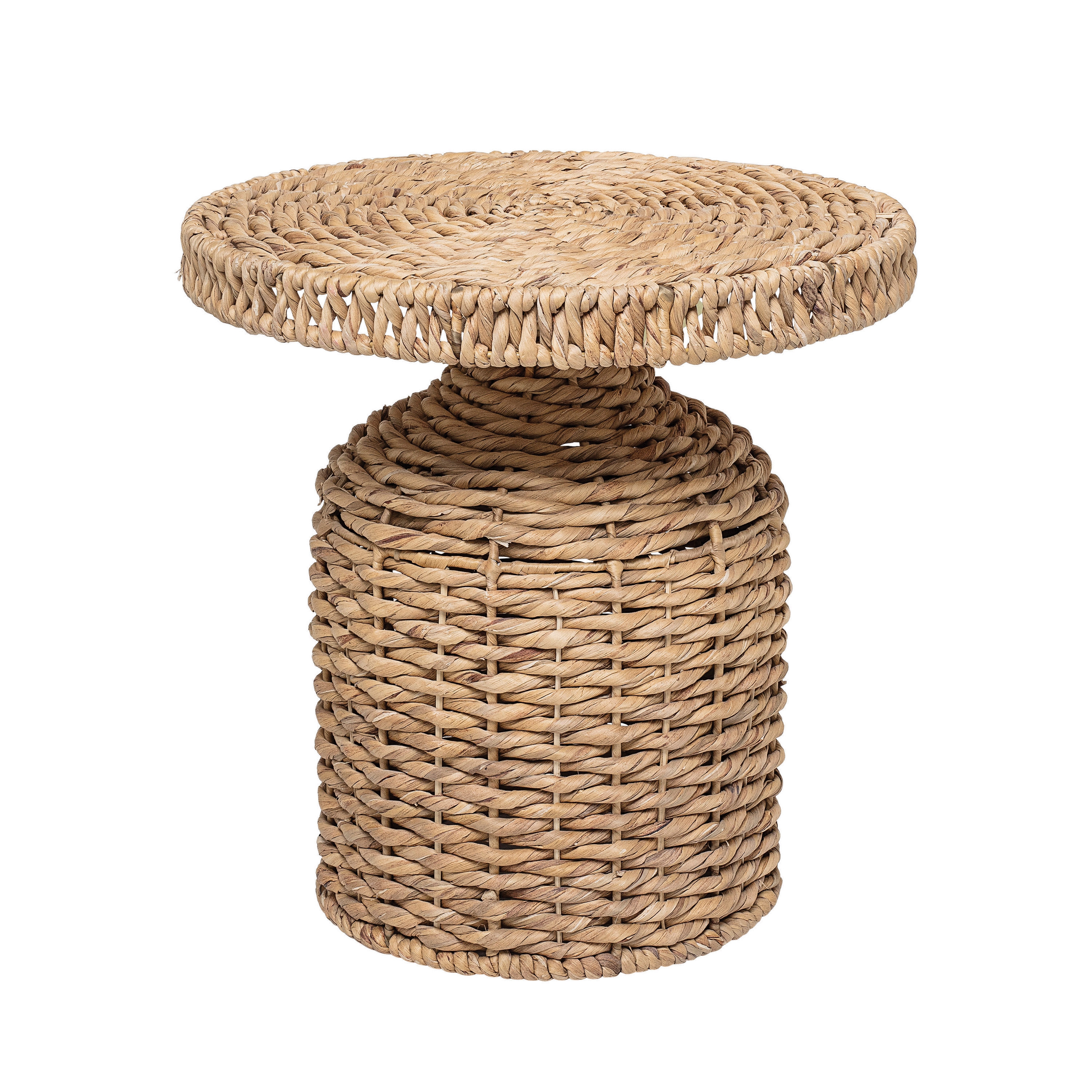 Natural Water Hyacinth Side Table - Image 0