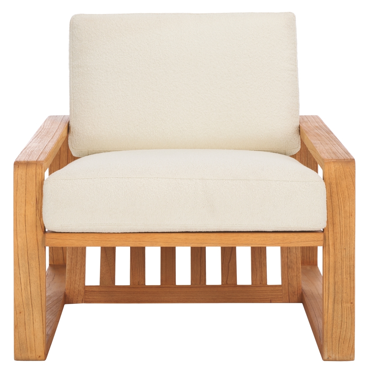 Decarlo Wooden Frame Accent Chair - Beige/Natural - Image 0