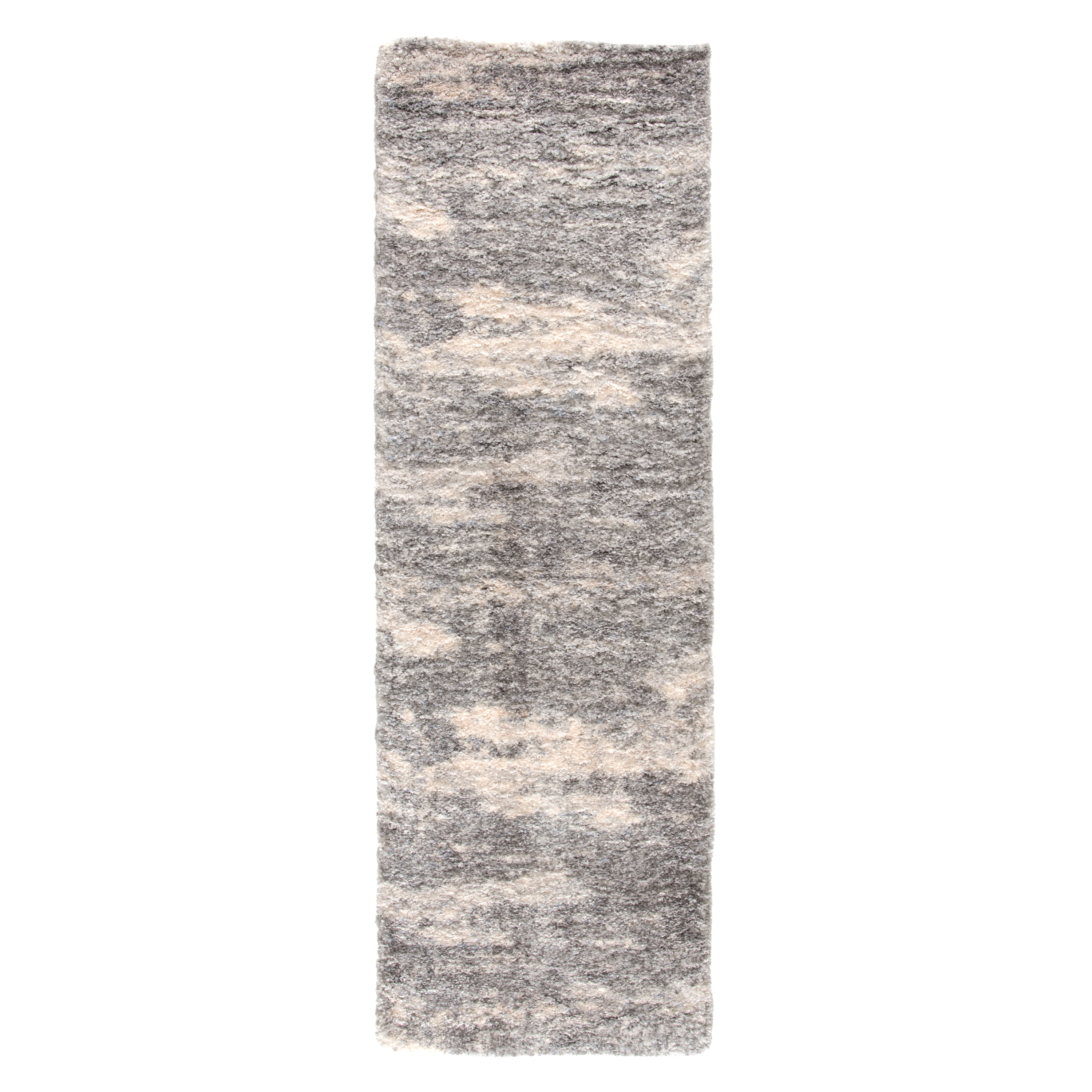Elodie Abstract Gray/ Ivory Runner Rug (2'6"X8') - Image 0
