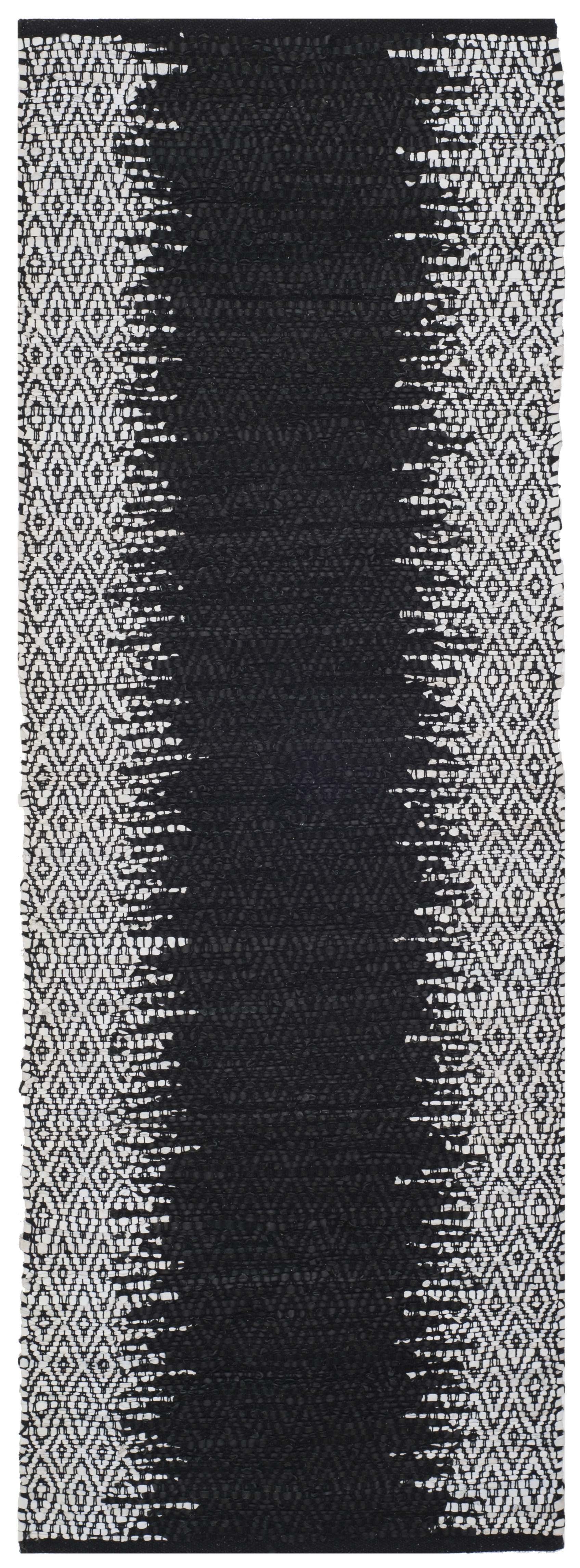 Arlo Home Hand Woven Area Rug, VTL389C, Light Grey/Black,  2' 3" X 6' - Image 0