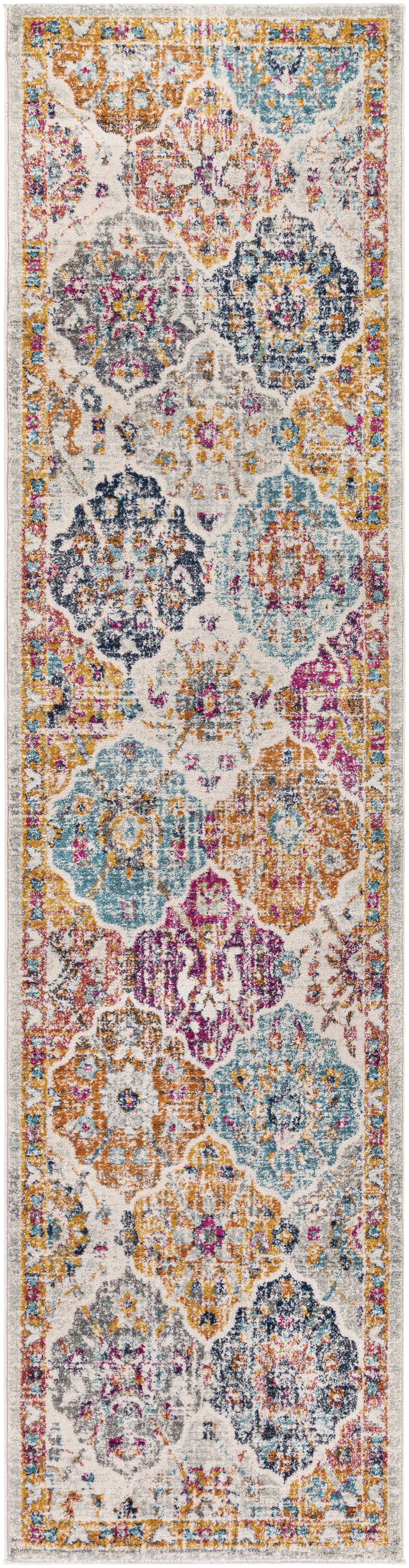 Harput Beige Indoor 2'7" x 10'2" Machine Woven Rug - Image 0