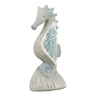 Adrianna Ocean Marine Life Mosaic Seahorse Figurine - Image 0
