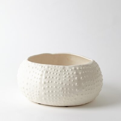 Ceramic Farmhouse Decorative Bowl in White - Image 0