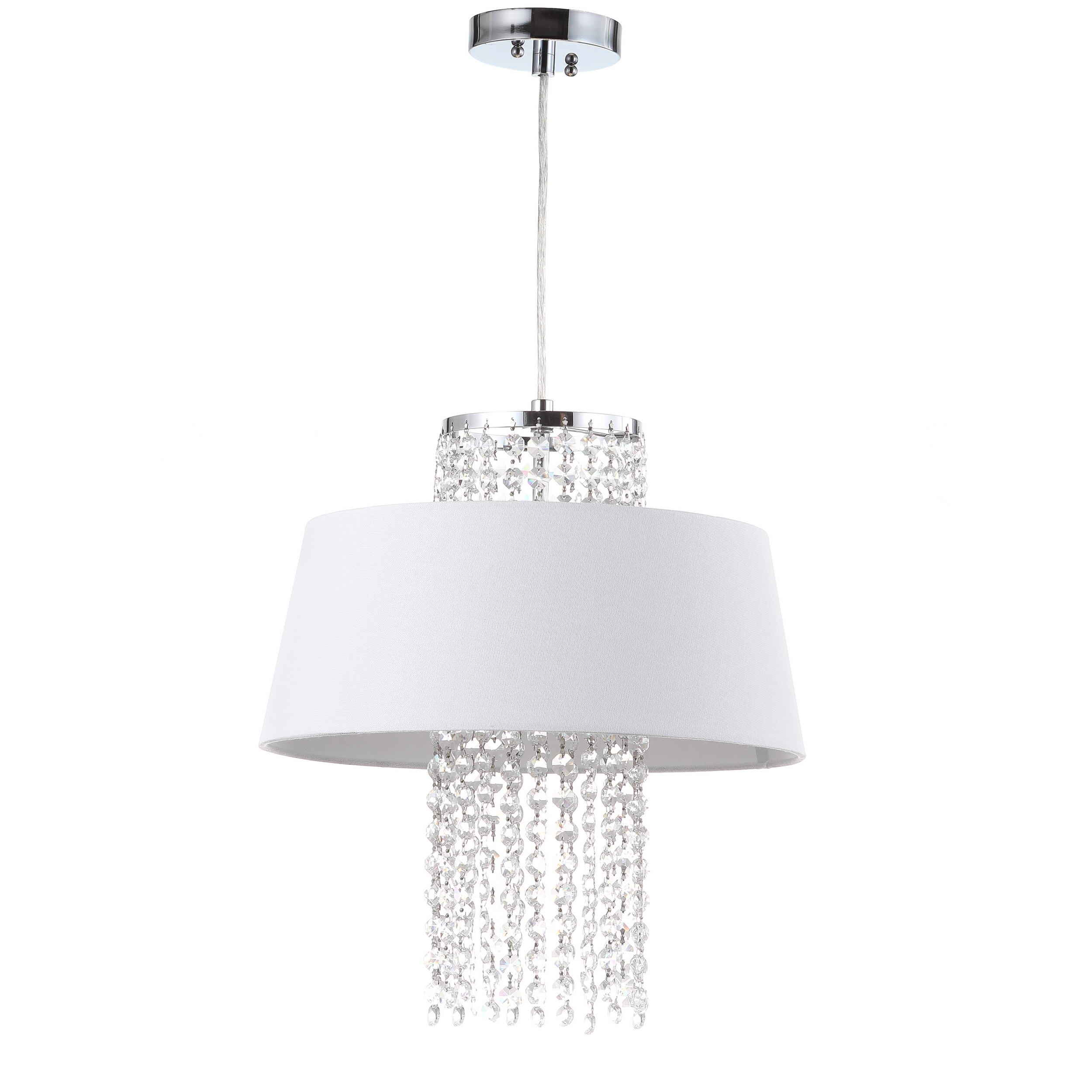 Cadenza 3 Light Beaded 16-Inch Dia Pendant - Chrome - Safavieh - Image 0