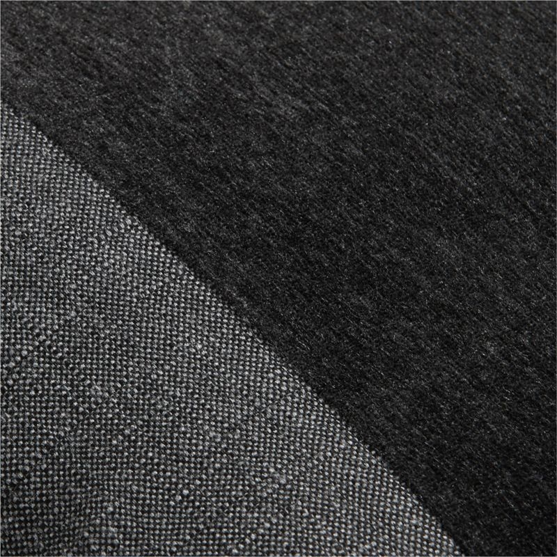 Sunbrella ® 20"x20" Black Arlo Stripe Outdoor Throw Pillow - Image 2