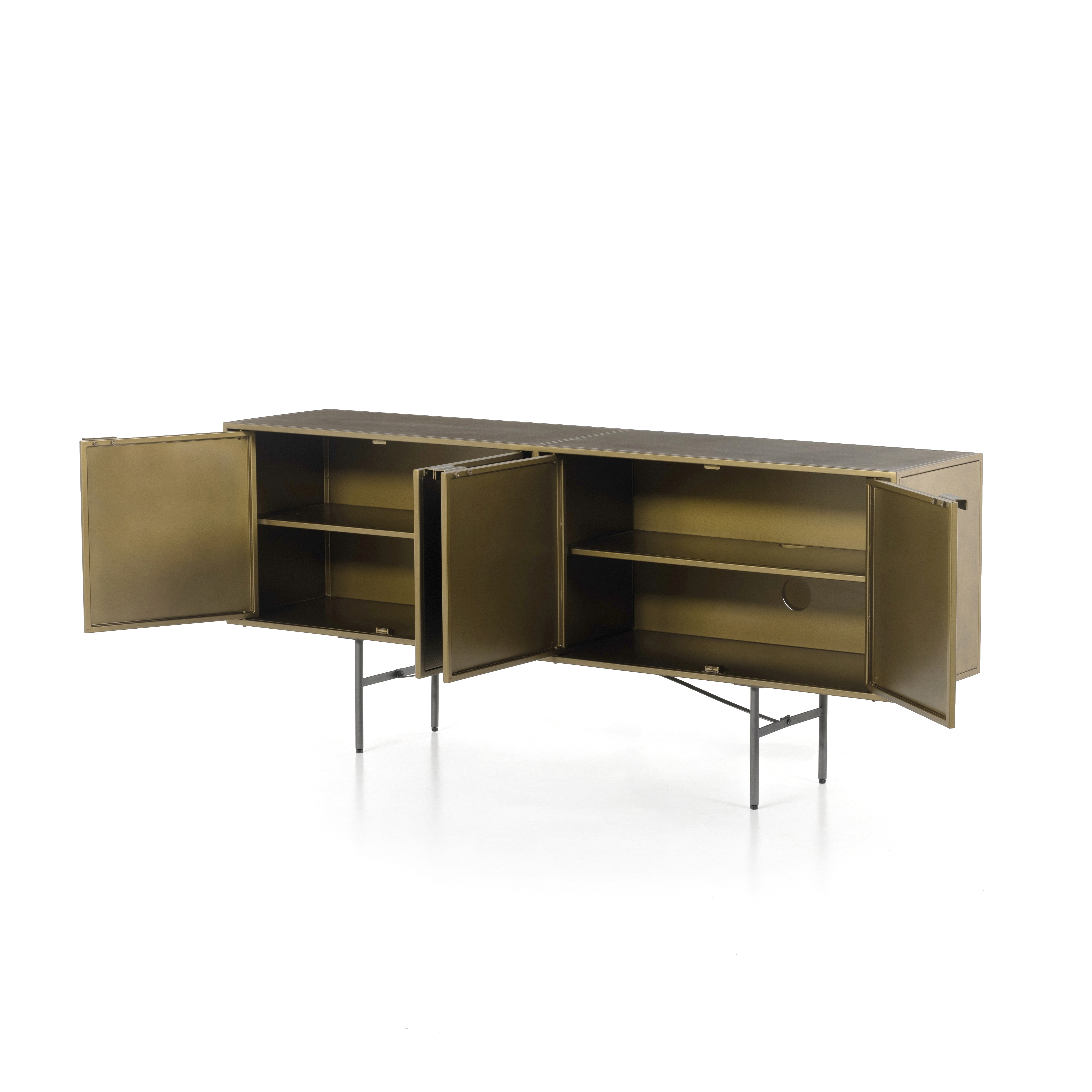 Sunburst Sideboard-Aged Brass - Image 5