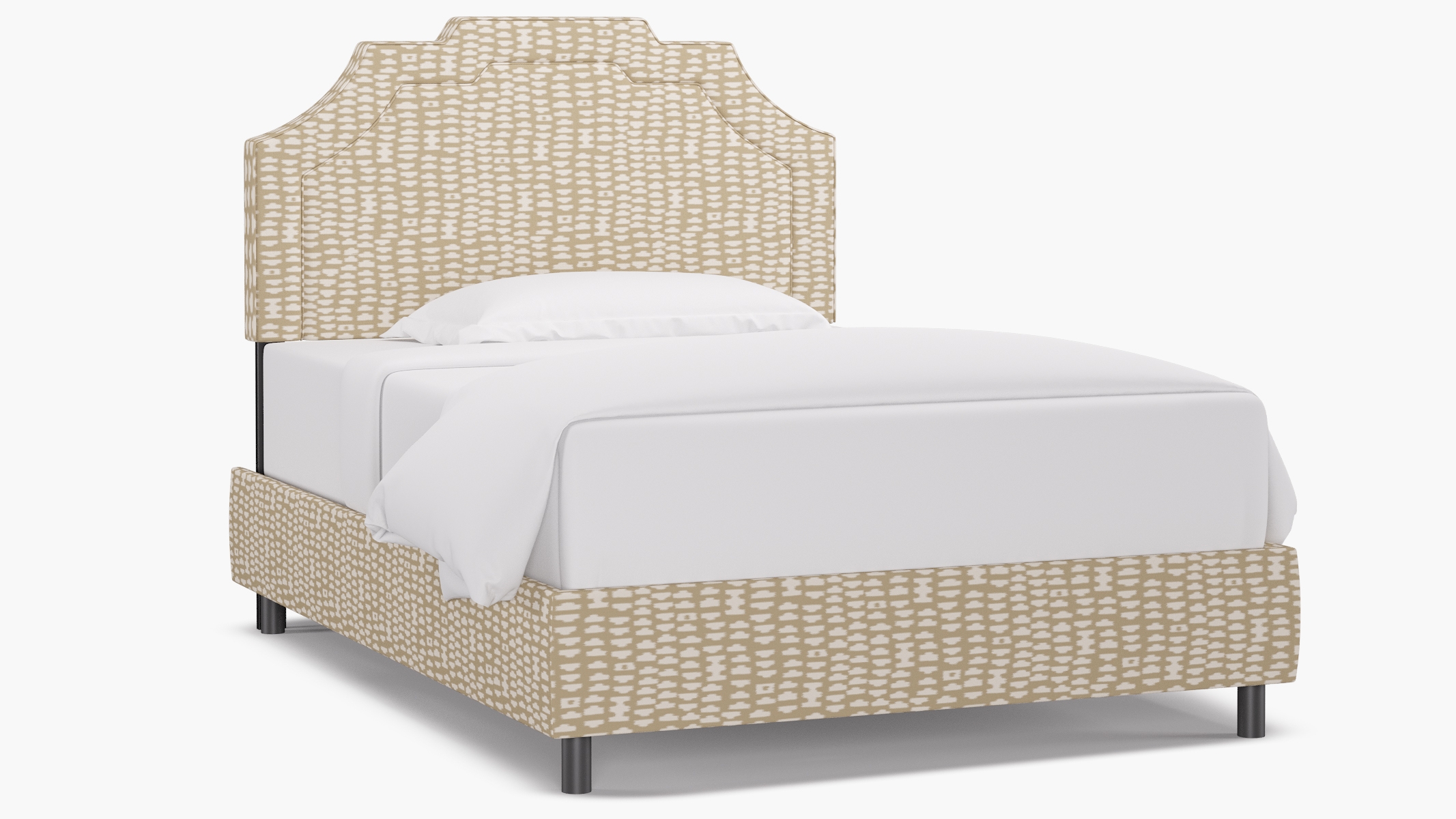 Art Deco Bed, Sand Odalisque, Full - Image 1