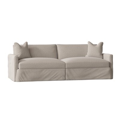 Kian 94" Square Arm Slipcovered Sofa with Reversible Cushions - Image 0