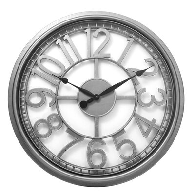 Westclox® 20-Inch See-Through Wall Clock With Silver Case - Image 0