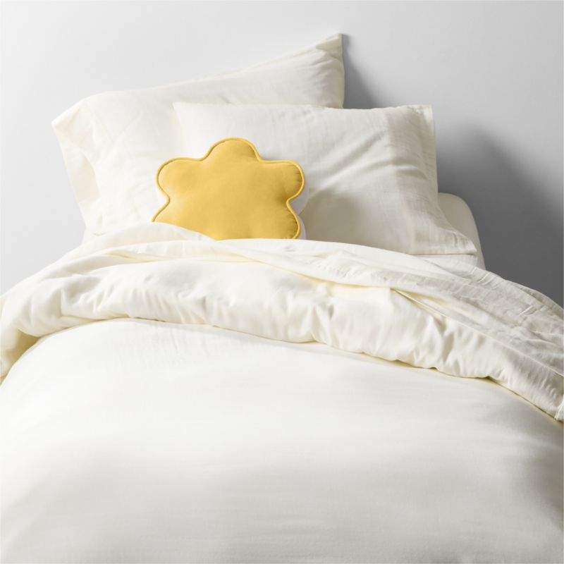 Supersoft Gauze Organic Cotton Pampas Ivory Standard Bed Pillow Sham - Image 3