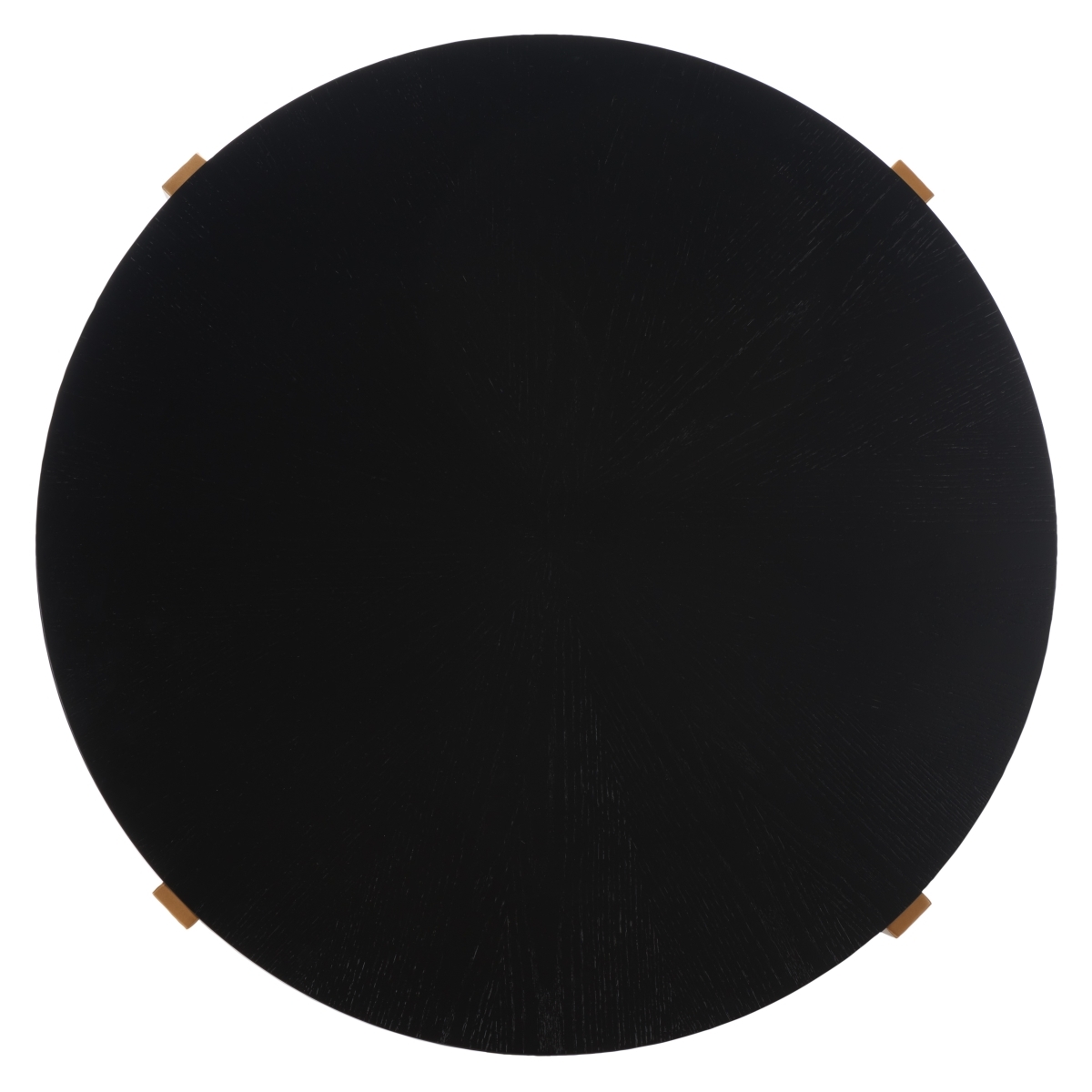 Navya Round Coffee Table - Black / Gold - Safavieh - Image 5
