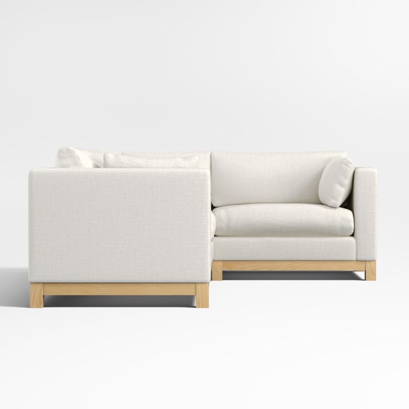 Pacific Wood 3-Piece Corner Sectional Sofa - Image 1