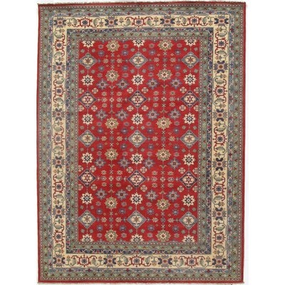 One-of-a-Kind Deeann Hand-Knotted Red 10' x 13' Wool Area Rug - Image 0