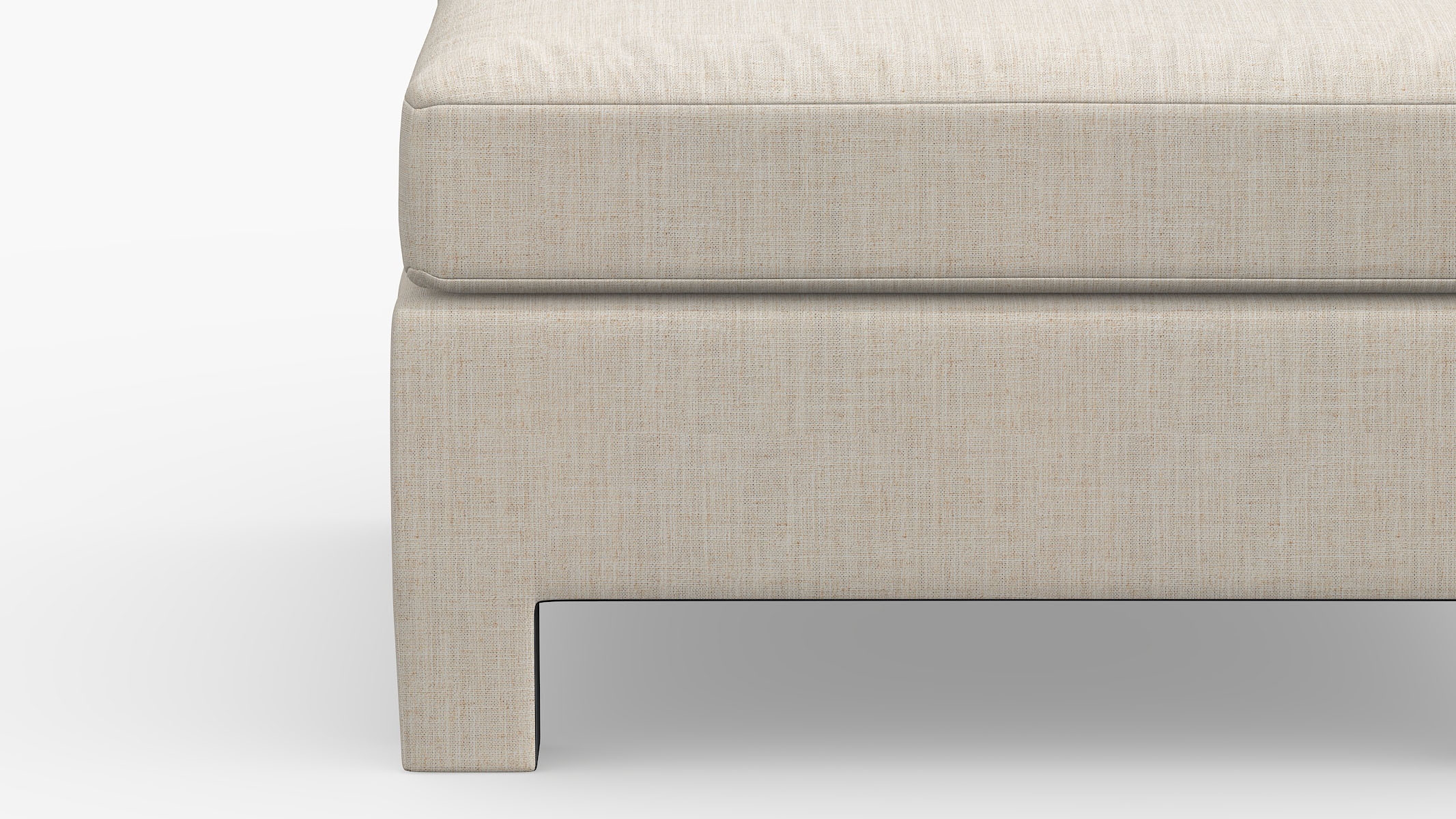 Modern Slipper Chair, Talc Everyday Linen - Image 4