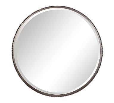 Columbia Round Mirror, Iron, 40" X 40" 2" - Image 0