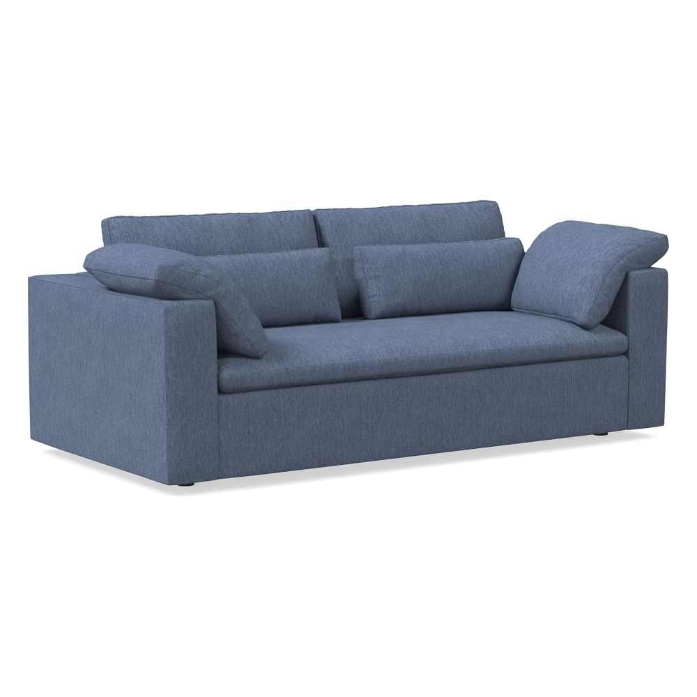 Open Box: Harmony Modular 85" Sleeper Sofa, Performance Coastal Linen, Midnight - Image 0