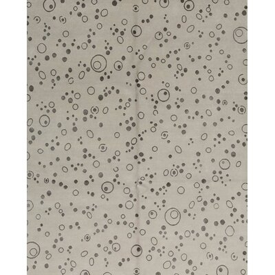 Polka Dots Hand-Knotted Beige Area Rug - Image 0